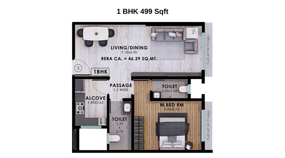Nandivardhan-Fortuna-Blue-Floor-Plan-1-BHK-499-Sqft