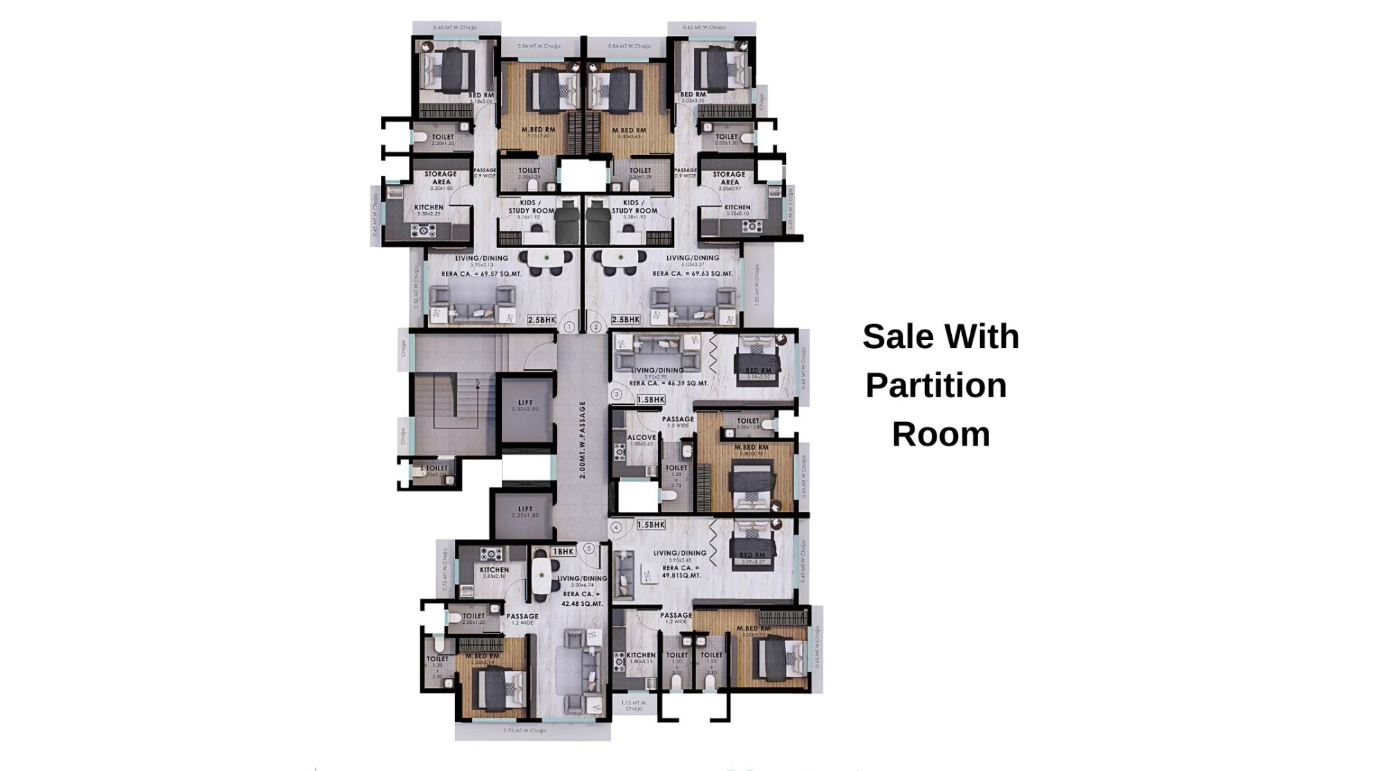 Nandivardhan-Fortuna-Blue-Floor-Plan-Sale-With-Partition-Room